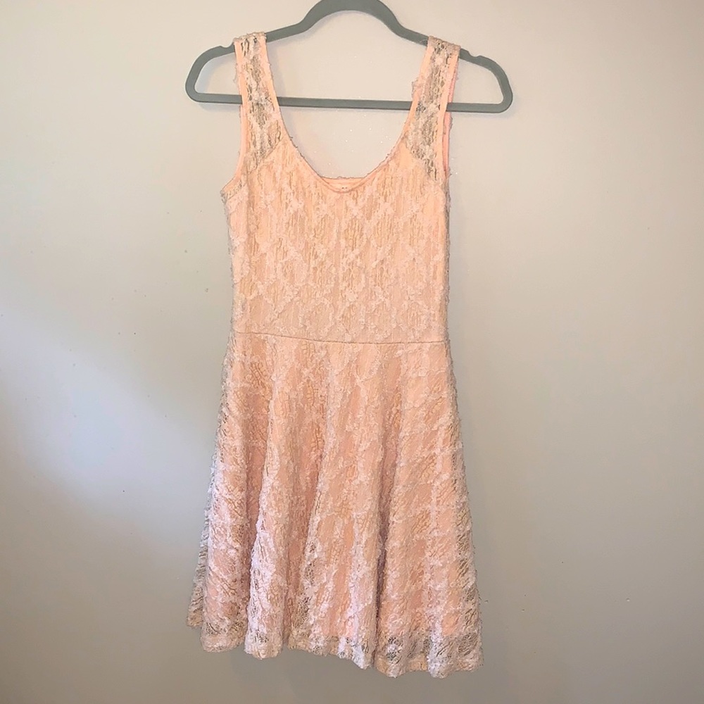 Textured Cream Dress